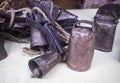 Traditional bells of different sizes made Ã¢â¬â¹Ã¢â¬â¹of copper for cattle